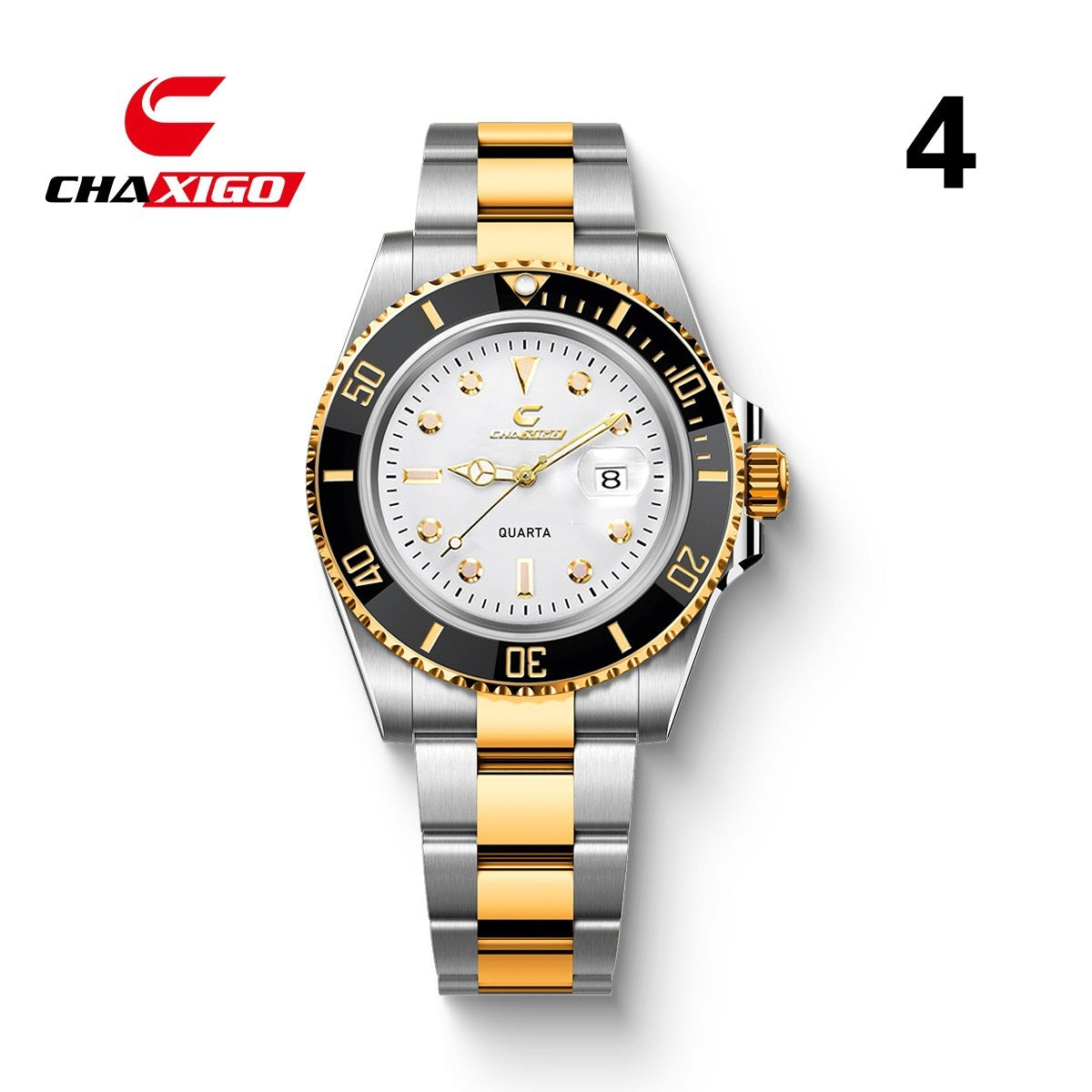 CHAXIGO Swiss Submariner Style Waterproof Versatile Alloy Quartz Watch - Neon North Clothing