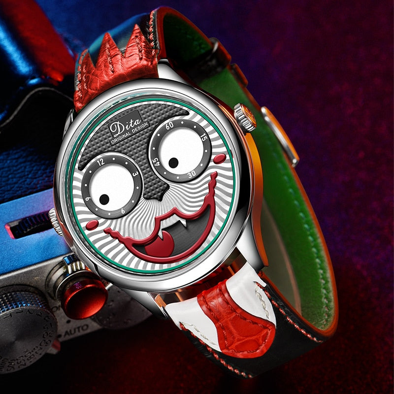 Joker Luxury Quartz Watch - Limited Edition Designer Alloy Timepiece - Neon North Clothing