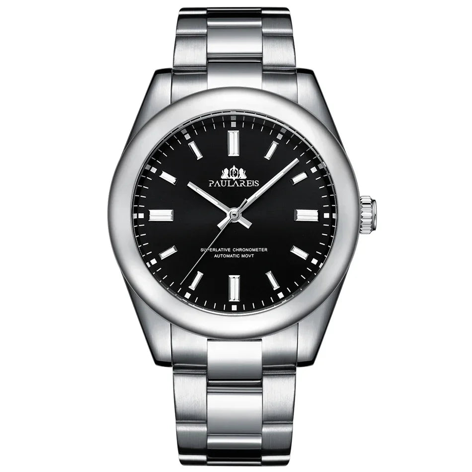 PAULARIES Automatic Watch for Men Mechanical Stainless Steel Luxury - Neon North Clothing
