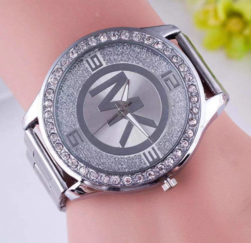 MK Alloy Diamond-Embedded Men's Wristwatch - Neon North Clothing