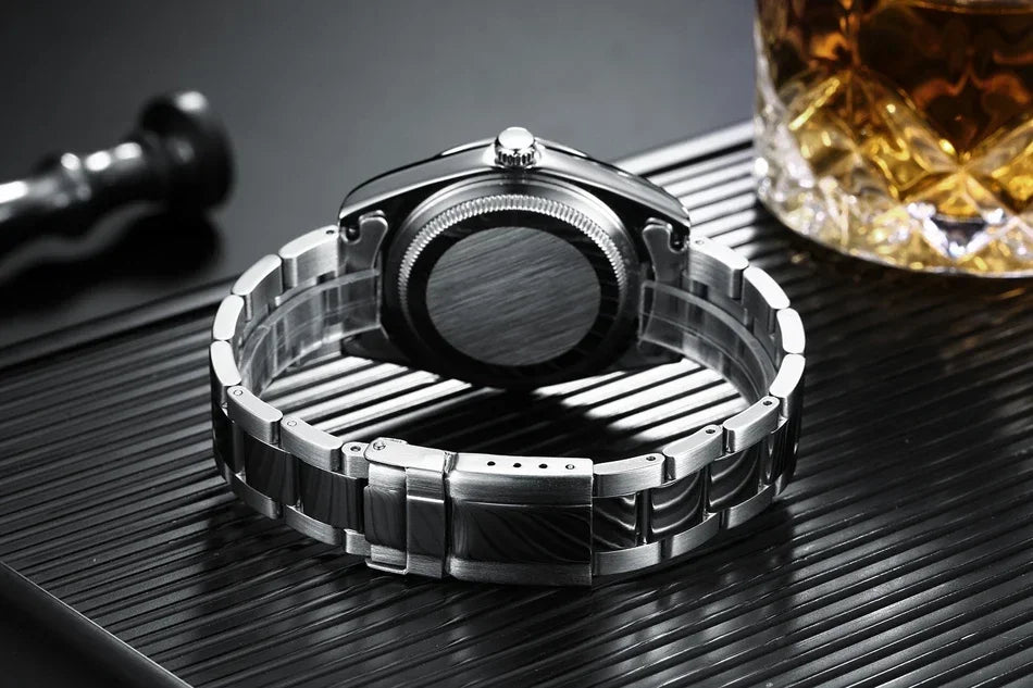 PAULARIES Automatic Watch for Men Mechanical Stainless Steel Luxury - Neon North Clothing