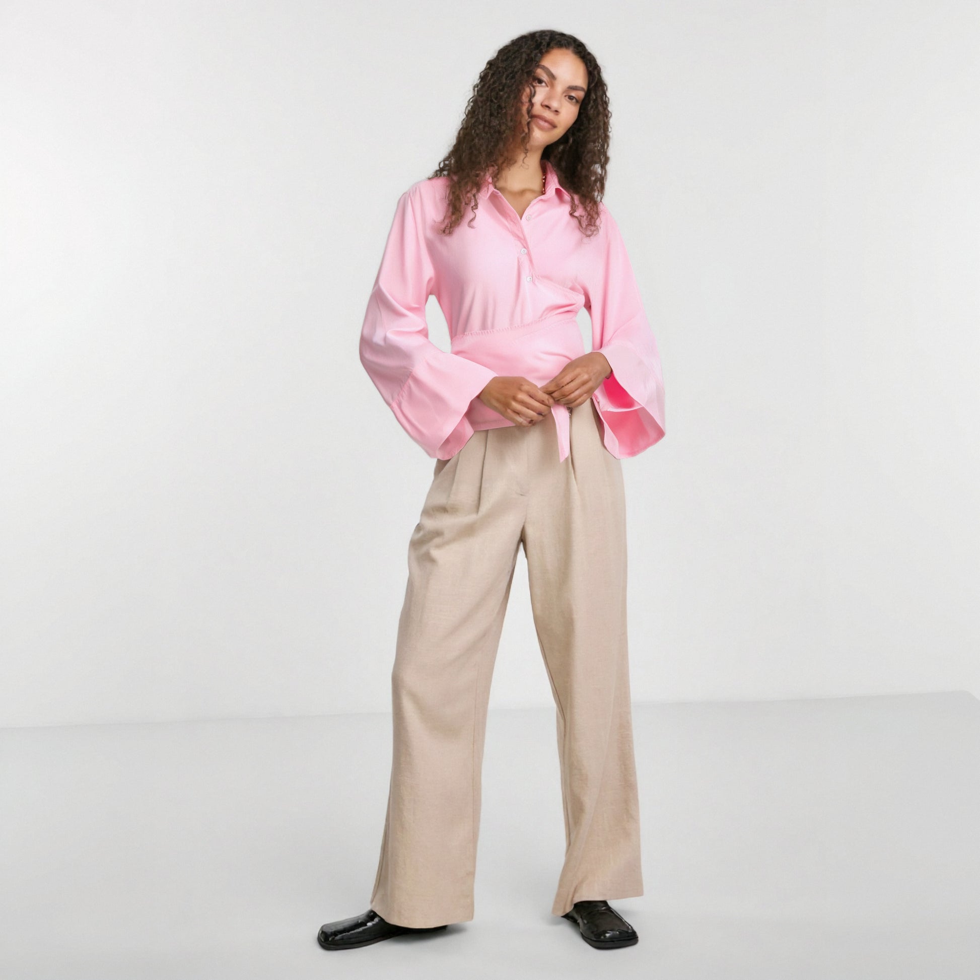 Women's Luxury Long Sleeve  Blouse - Neon North Clothing
