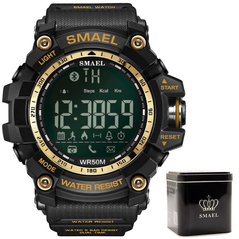 Mens Military Smartwatch - Waterproof LED Digital Chronograph with Multifunction Features - Neon North Clothing