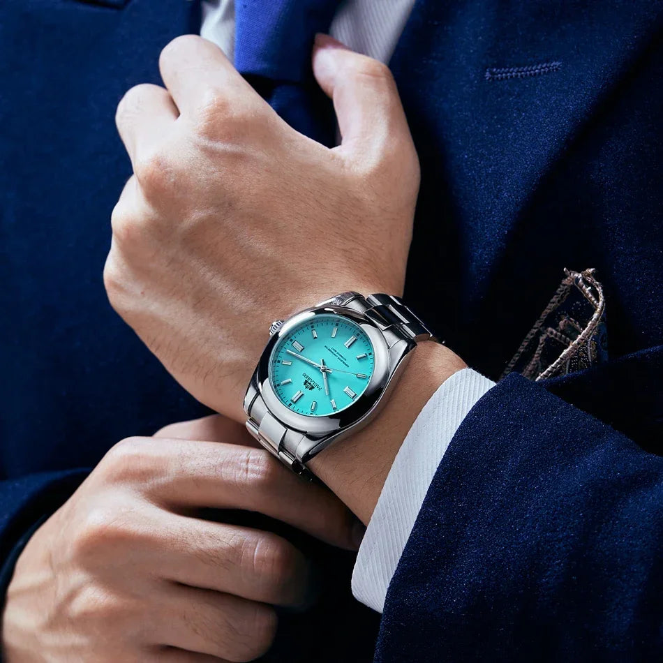 PAULARIES Automatic Watch for Men Mechanical Stainless Steel Luxury - Neon North Clothing