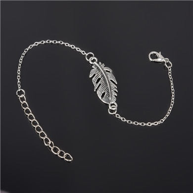 Simple Style Silver Plated Charm Bracelet - Neon North Clothing