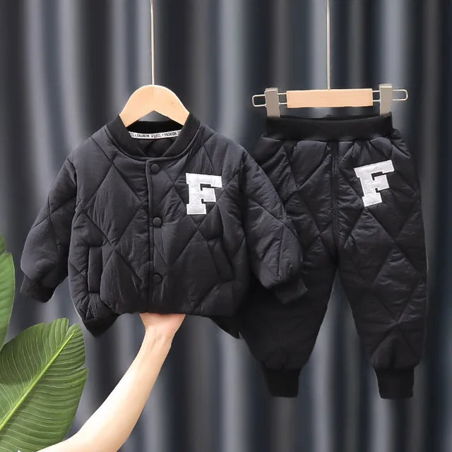 Boys Coat and Pants Set - Stylish 2Pcs Suits for 1 to 5 Years - Neon North Clothing