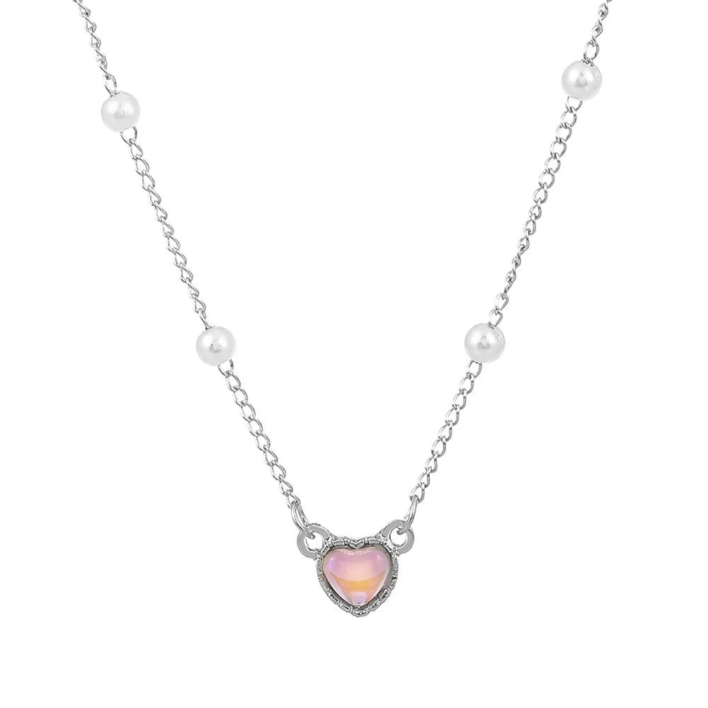 Gold Color Simple Love Heart Pendant Necklace - Neon North Clothing