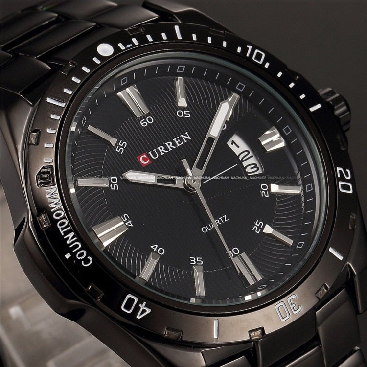 Luxury Waterproof Quartz Watch - Full Steel Analog Waterproof Timepiece - Neon North Clothing