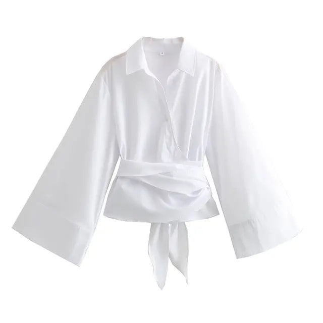 Women's Luxury Long Sleeve  Blouse - Neon North Clothing