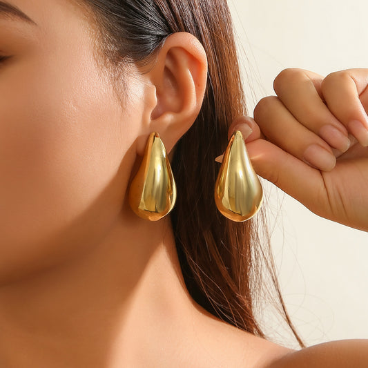 Vintage Comma Tear Drop Punk Style Earrings - Neon North Clothing