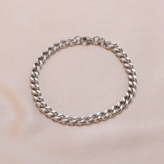 Cuban Electroplated Titanium Steel Thick Chain  Bracelet - Neon North Clothing