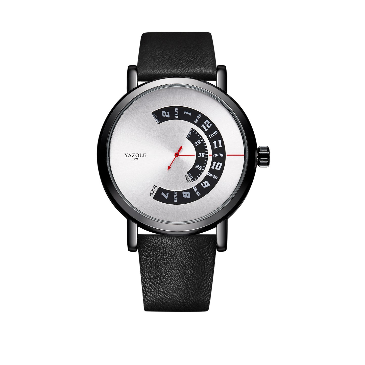 YAZOLE Rotary Non-Mechanical Quartz Watch Men's Wristwatch - Neon North Clothing
