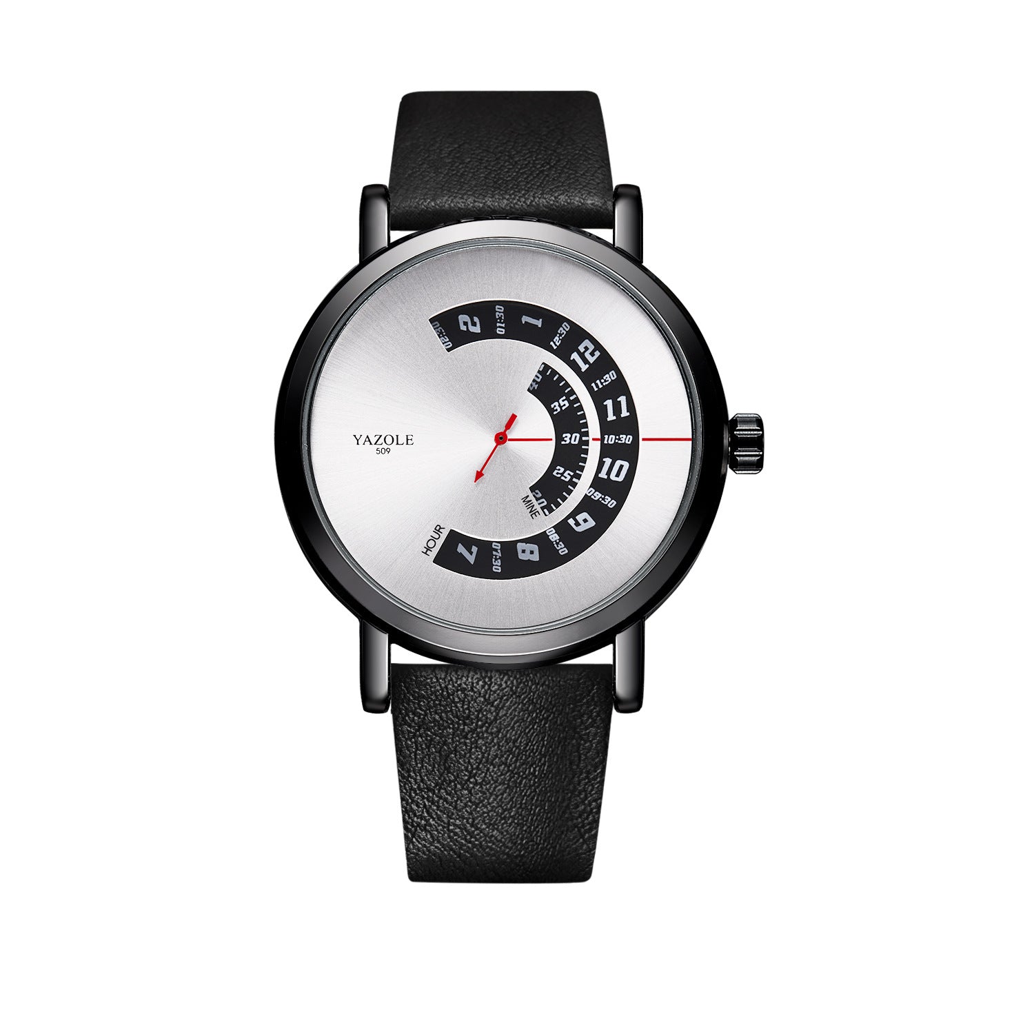 YAZOLE Rotary Non-Mechanical Quartz Watch Men's Wristwatch - Neon North Clothing