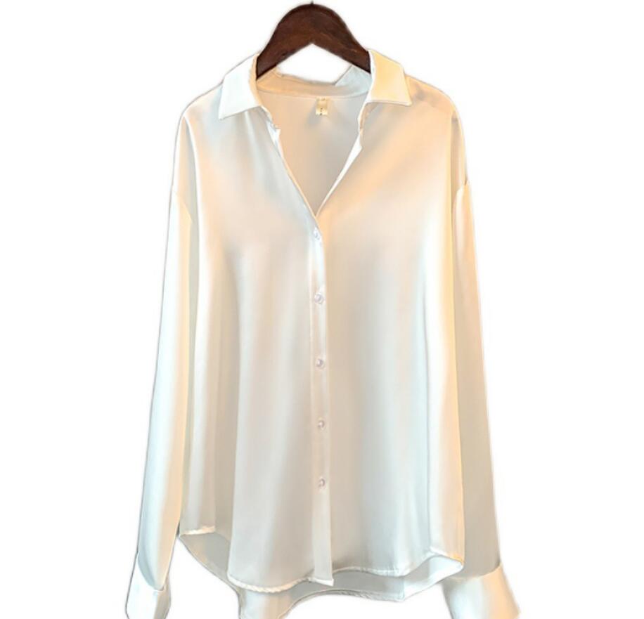Vintage Shirts Female Buttons Loose Oversized Retro Blouses Tops - Neon North Clothing
