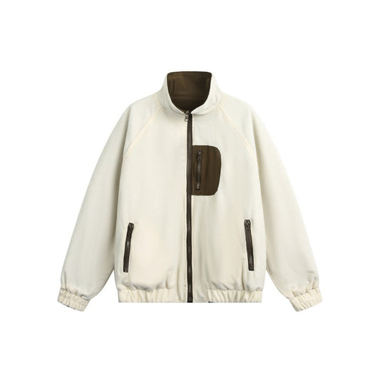 Versatile Breathable Fleece Collar Jacket - Neon North Clothing