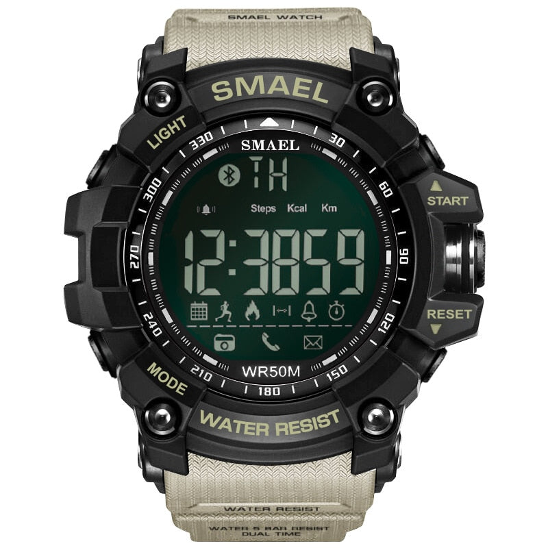 Mens Military Smartwatch - Waterproof LED Digital Chronograph with Multifunction Features - Neon North Clothing