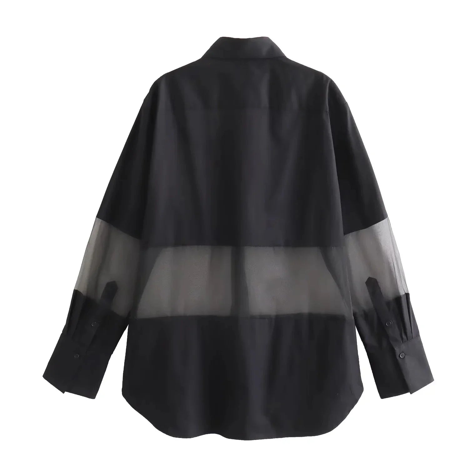Women Collared Long Sleeve Blouse - Neon North Clothing