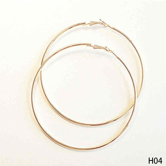 Retro Big Round Circle Earrings - Neon North Clothing