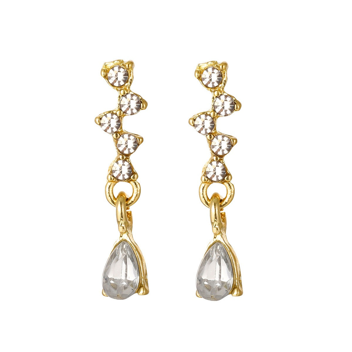 Diamond Water Drop Zircon Earrings - Neon North Clothing