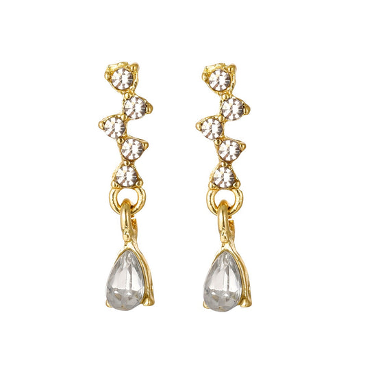Diamond Water Drop Zircon Earrings - Neon North Clothing
