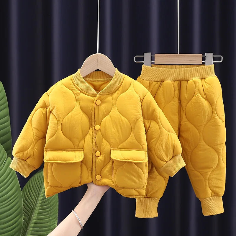 Boys Coat and Pants Set - Stylish 2Pcs Suits for 1 to 5 Years - Neon North Clothing