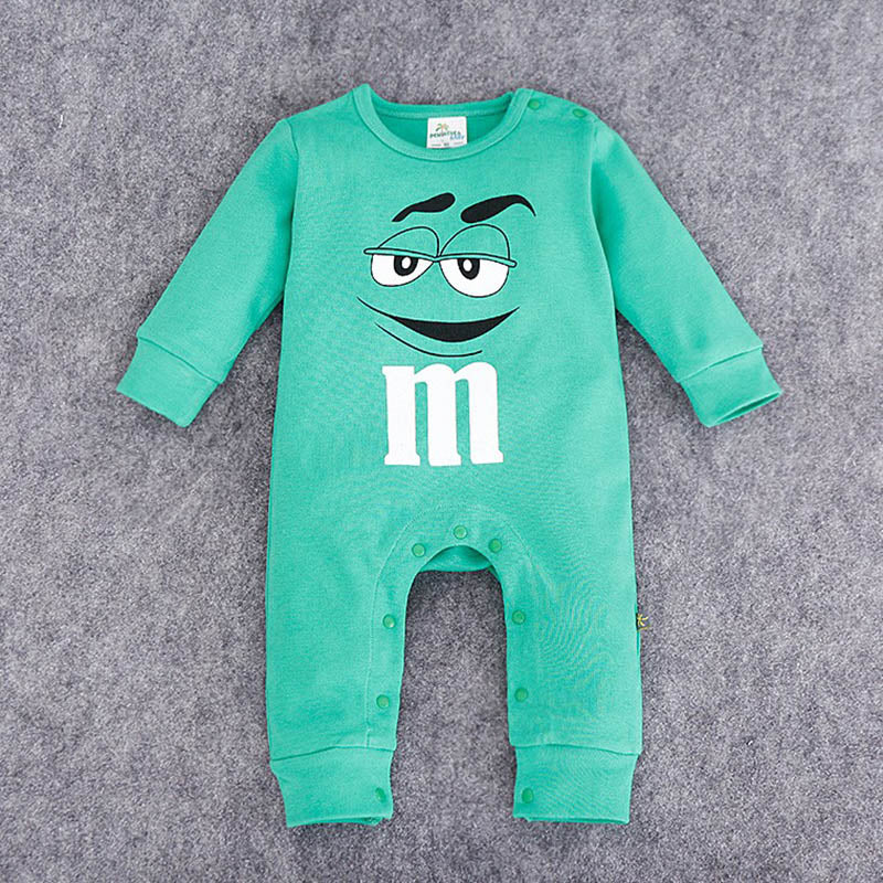 New Born Baby Rompers letter M Clothing  Jumpsuit - Neon North Clothing