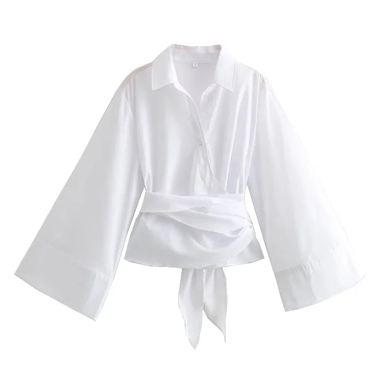 Women's Luxury Long Sleeve  Blouse - Neon North Clothing