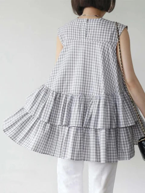 Ruffles Sleeveless Blouse for a Chic Layered Look - Neon North Clothing