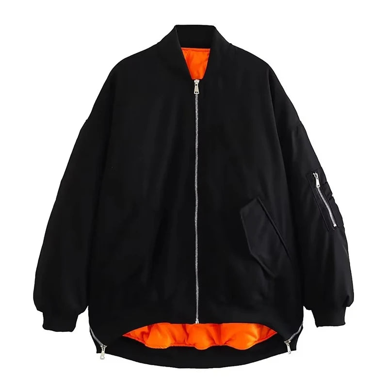 Black Oversize Parka Winter Coat - Neon North Clothing