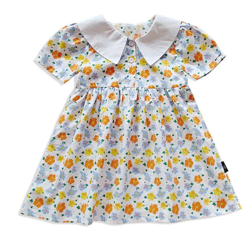 Floral Party Dress for Kids Age 1-6 Years - Neon North Clothing