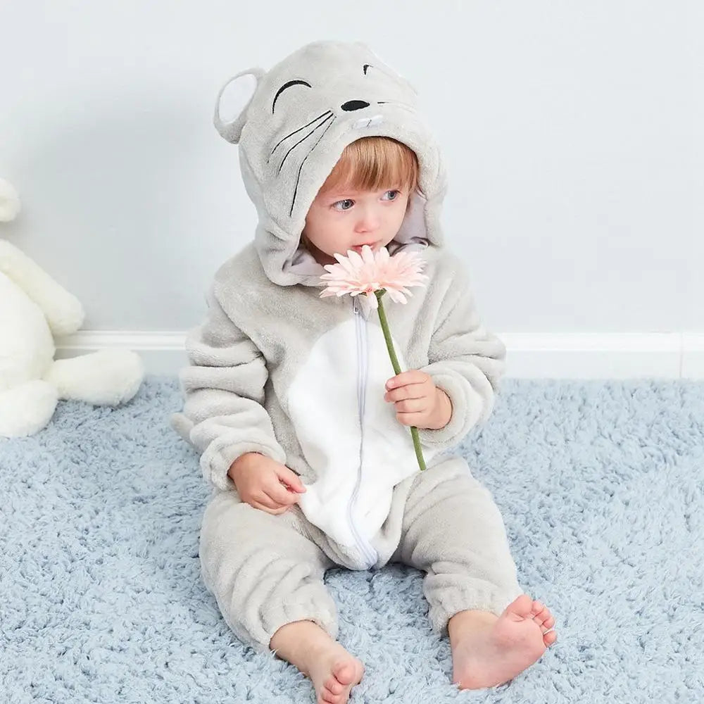 0 - 24 Months Toddler Animal Jumpsuit for Adorable Comfort and Fun - Neon North Clothing