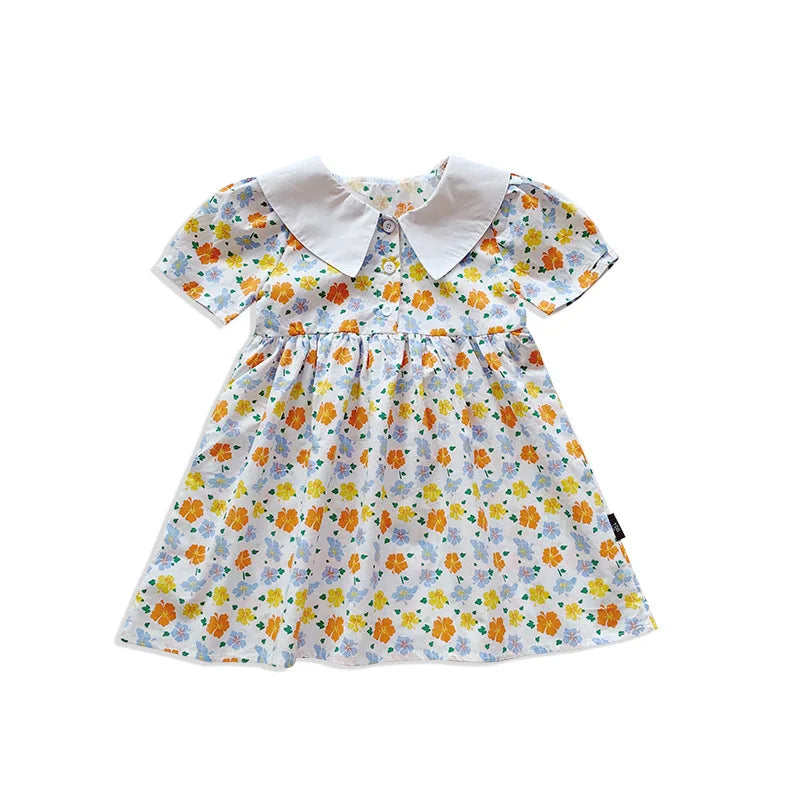 Floral Party Dress for Kids Age 1-6 Years - Neon North Clothing