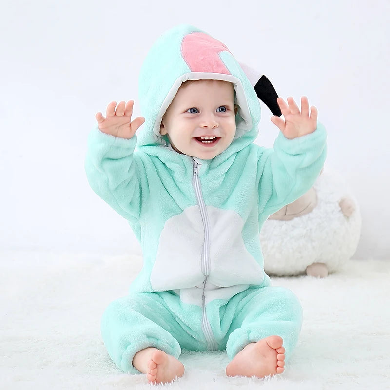 0 - 24 Months Toddler Animal Jumpsuit for Adorable Comfort and Fun - Neon North Clothing