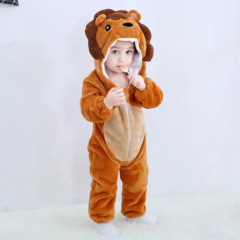 0 - 24 Months Toddler Animal Jumpsuit for Adorable Comfort and Fun - Neon North Clothing