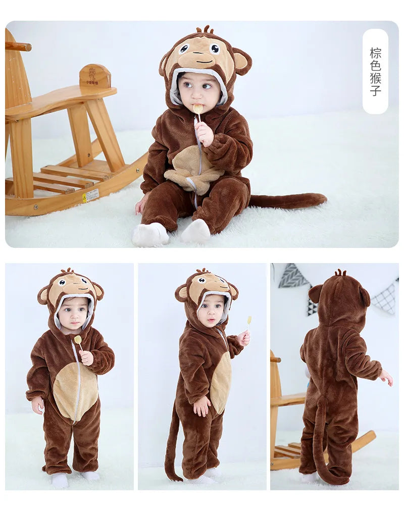 0 - 24 Months Toddler Animal Jumpsuit for Adorable Comfort and Fun - Neon North Clothing
