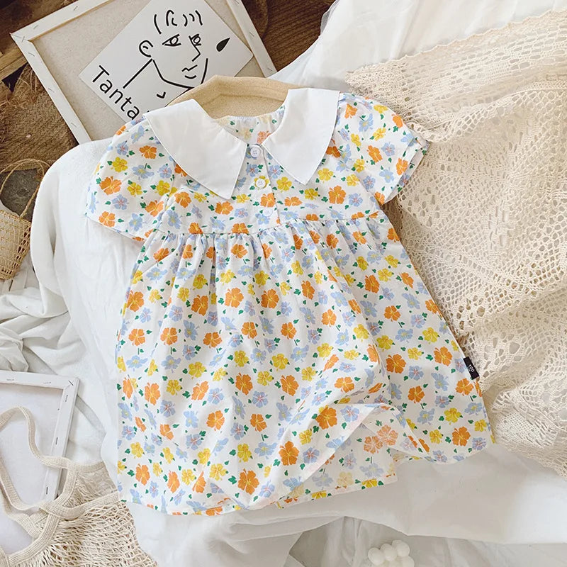 Floral Party Dress for Kids Age 1-6 Years - Neon North Clothing