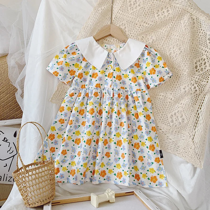 Floral Party Dress for Kids Age 1-6 Years - Neon North Clothing
