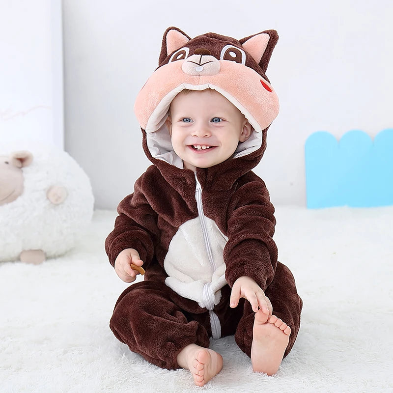 0 - 24 Months Toddler Animal Jumpsuit for Adorable Comfort and Fun - Neon North Clothing