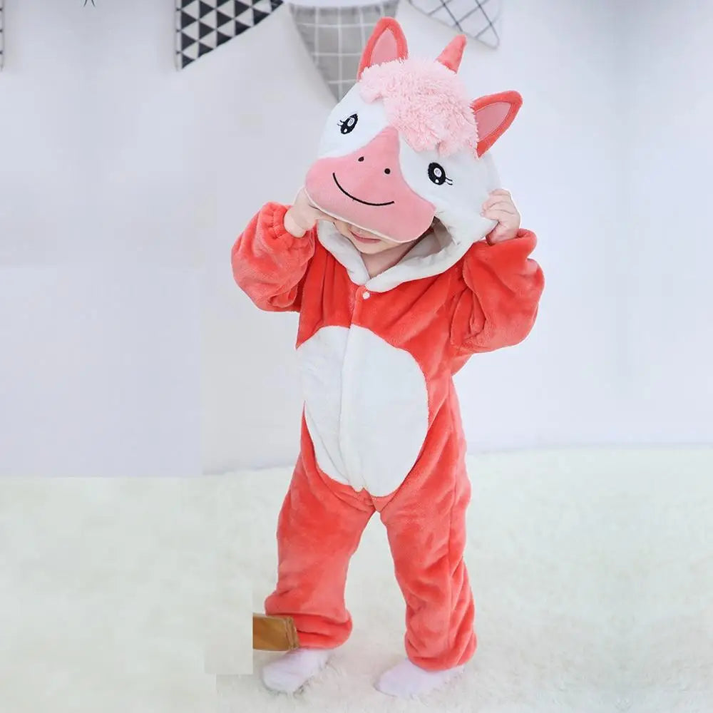 0 - 24 Months Toddler Animal Jumpsuit for Adorable Comfort and Fun - Neon North Clothing