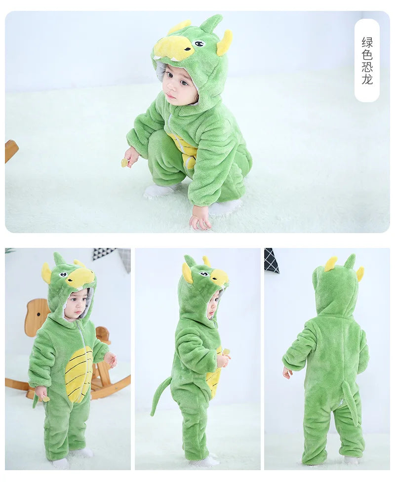 0 - 24 Months Toddler Animal Jumpsuit for Adorable Comfort and Fun - Neon North Clothing