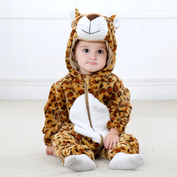 0 - 24 Months Toddler Animal Jumpsuit for Adorable Comfort and Fun - Neon North Clothing