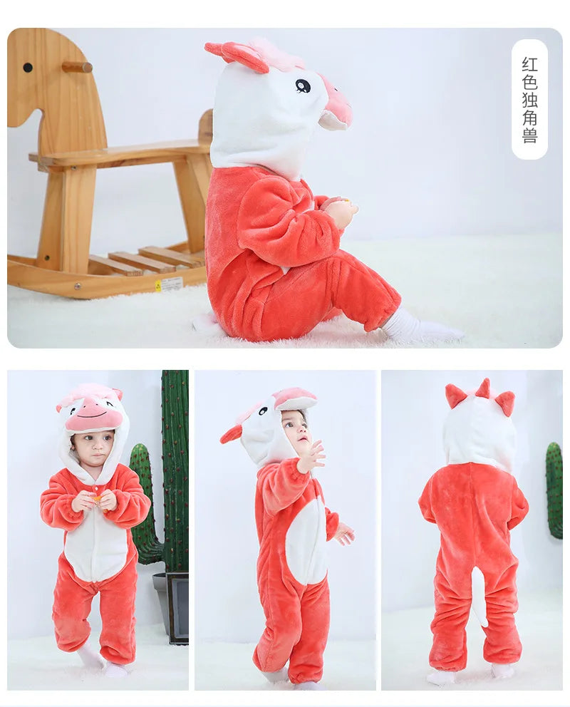 0 - 24 Months Toddler Animal Jumpsuit for Adorable Comfort and Fun - Neon North Clothing
