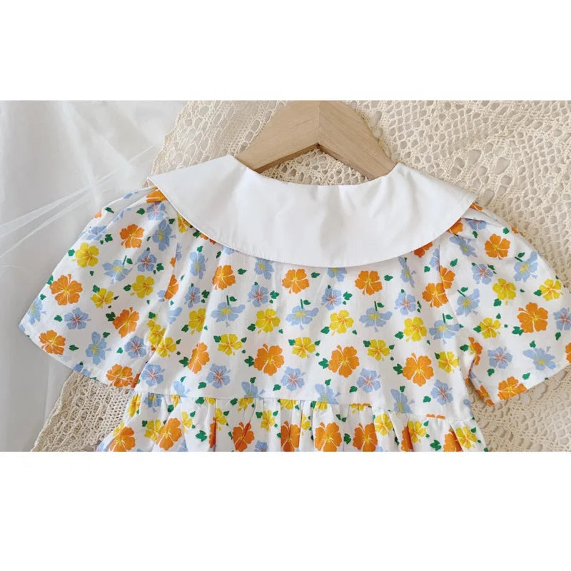 Floral Party Dress for Kids Age 1-6 Years - Neon North Clothing