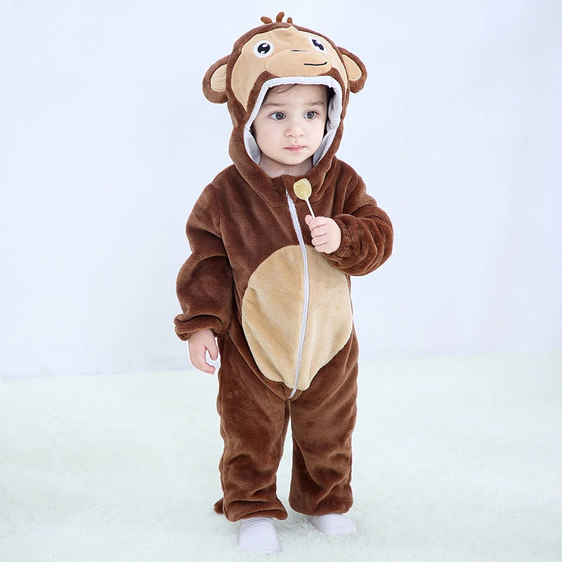 0 - 24 Months Toddler Animal Jumpsuit for Adorable Comfort and Fun - Neon North Clothing