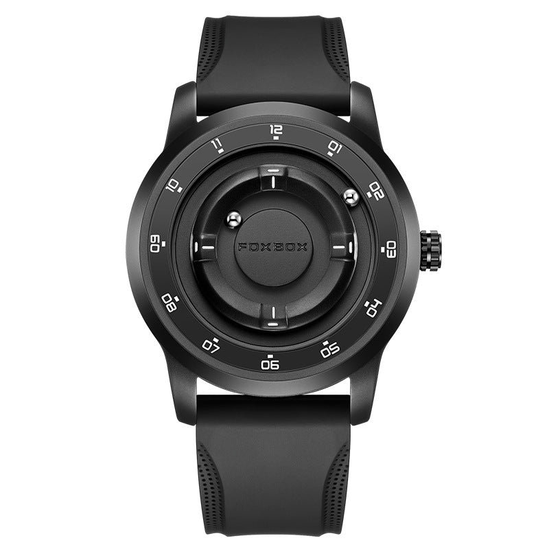 LIGE Roman Numeral Men's Multi-Function Quartz Watch with Leather Strap - Neon North Clothing