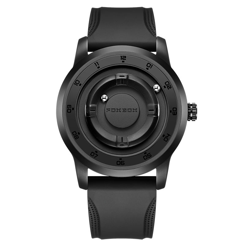 LIGE Roman Numeral Men's Multi-Function Quartz Watch with Leather Strap - Neon North Clothing