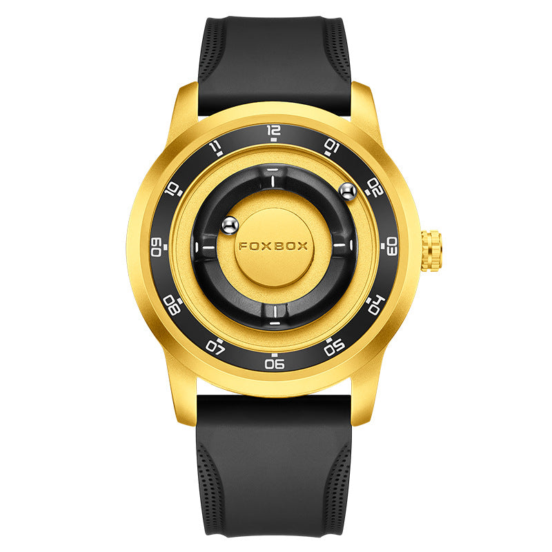 LIGE Roman Numeral Men's Multi-Function Quartz Watch with Leather Strap - Neon North Clothing