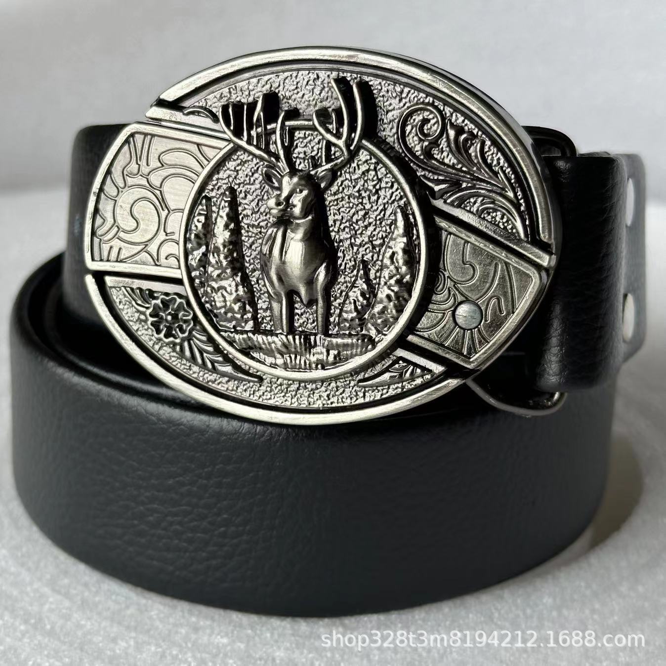 Smooth Buckle Trendy Punk Belt Buckle with Distinctive Style - Neon North Clothing