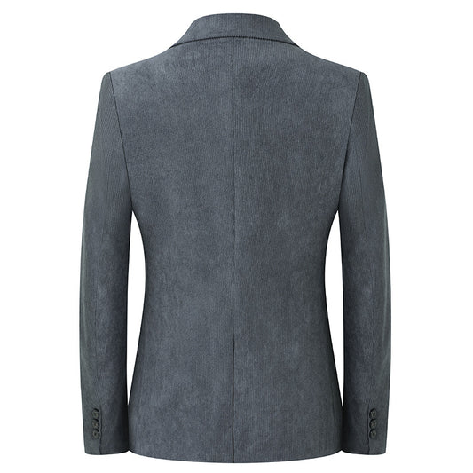 Solid Color Light Luxury Men's Casual Suit Jacket