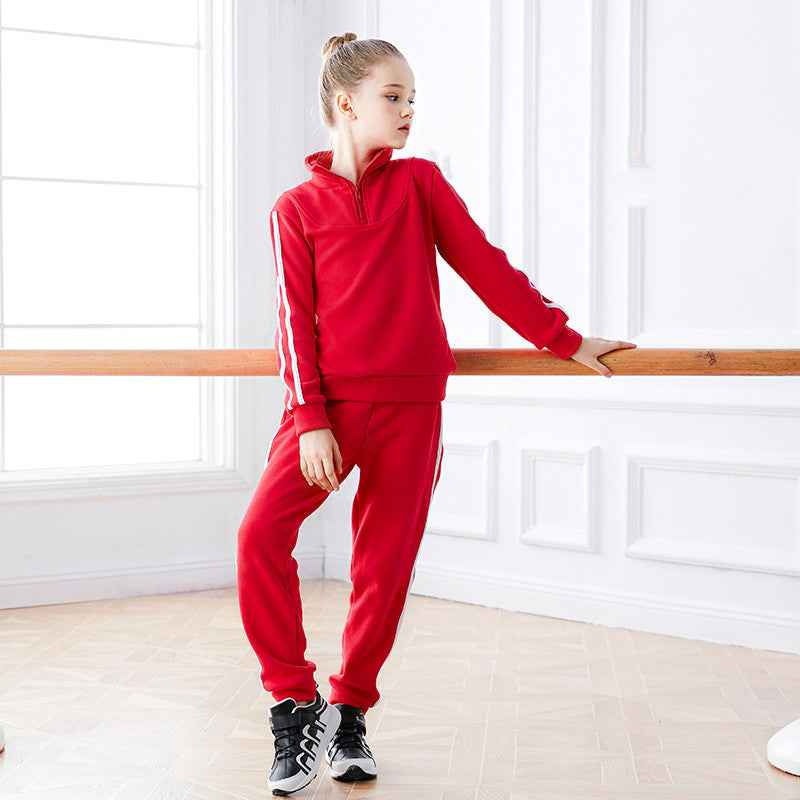 Neon North Kids Velvet Jacket Pants Set - Velvet-Lined Practice Wear for Kids